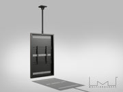 Multibrackets M Pro Series Enclosure 55" Slim Ceiling Medium Black Signage Display Enclosures Multibrackets