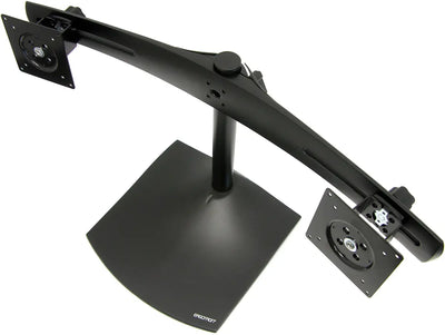 Ergotron Up to 24" DS100 Dual-Monitor Horizontal Desk Stand | 33-322-200 Monitor Arm Desk Mount Ergotron