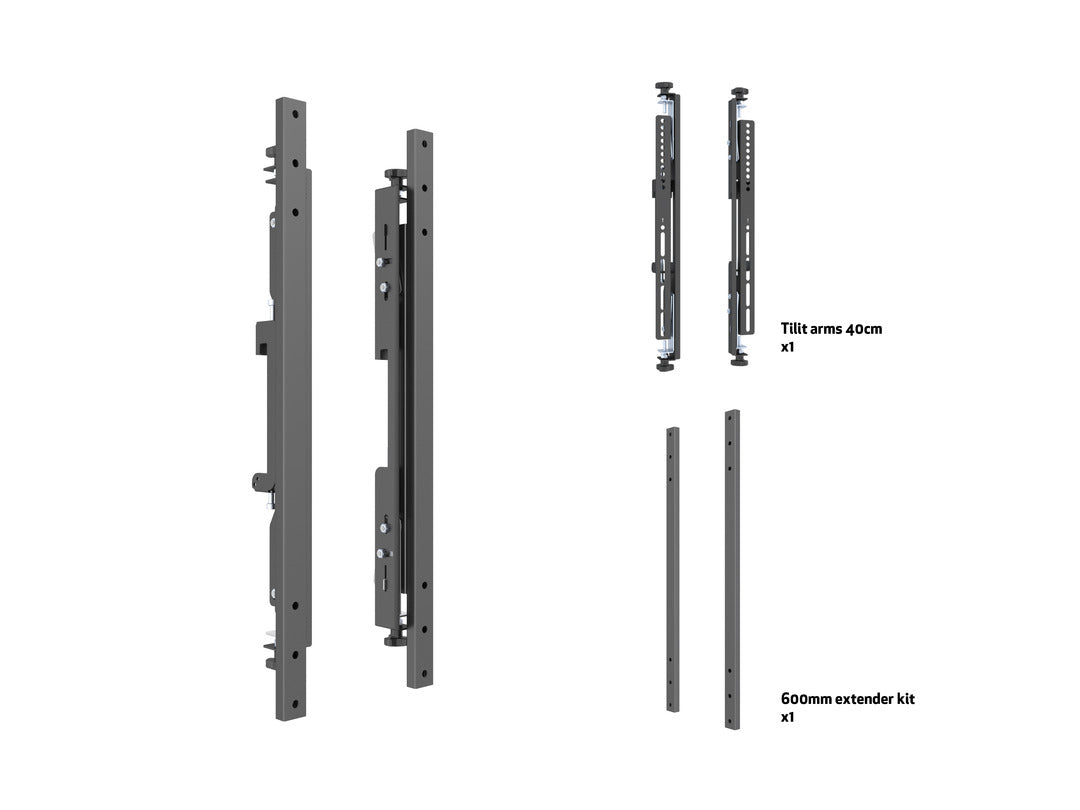 Multibrackets M Pro Series Micro Adjustable Arms - 600mm Mounting Accessory Multibrackets