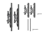 Multibrackets M Pro Series M Push in Pop out Arms - 600mm Wall Mount Bracket Multibrackets