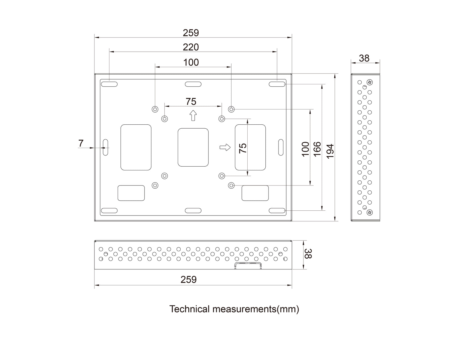 Multibrackets M Pro Series Enclosure Cisco Touch 10" White Signage Display Enclosures Multibrackets