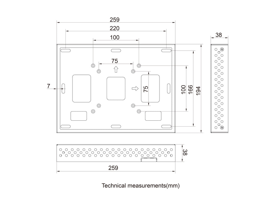 Multibrackets M Pro Series Enclosure Cisco Touch 10" White Signage Display Enclosures Multibrackets