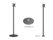 Multibrackets M Pro Series Single Pole Floorstands Floor Stand Multibrackets