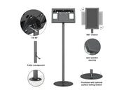 Multibrackets M Pro Series Single Pole Floorstands Floor Stand Multibrackets