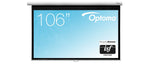Optoma DS-9106MGA Manual Pull Down Projector Screen - 16:9 Ratio 234 x 132cm