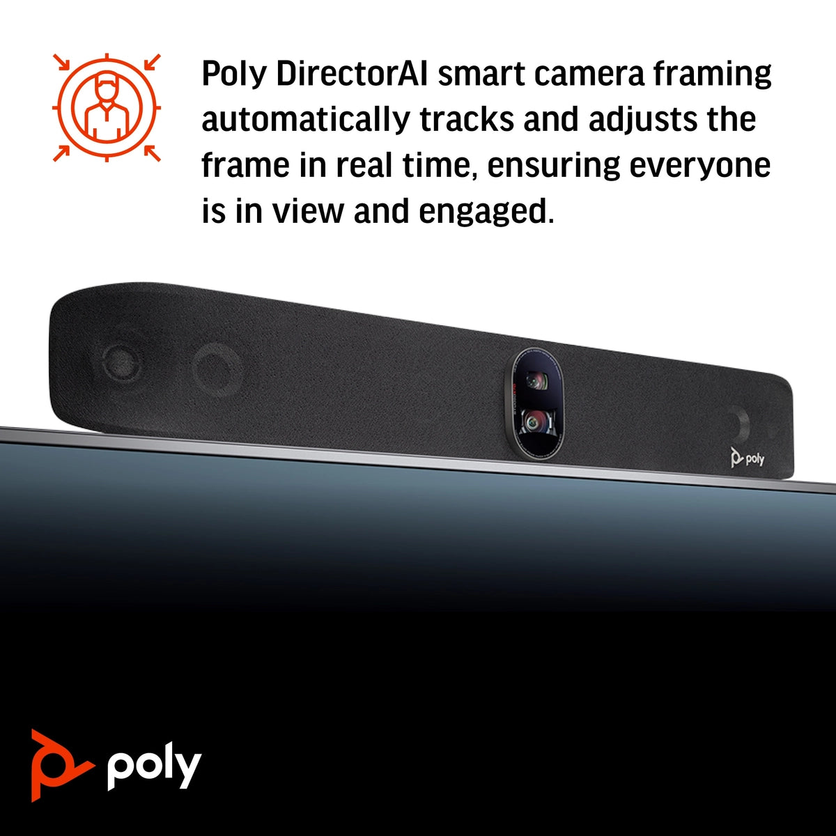 POLY Studio X70 All-In-One Video Bar with TC8 Controller Kit | 83Z52AA#ABU Video Conferencing System Poly