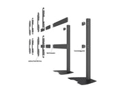 Multibrackets MBF2x2U M Pro Series Video Wall Stand - (32"-65") Floor Stand Multibrackets