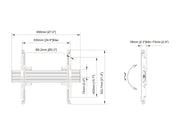 Multibrackets MBW1U Micro Adjustable M Wallmount Pro - (32" - 75") Wall Mount Bracket Multibrackets