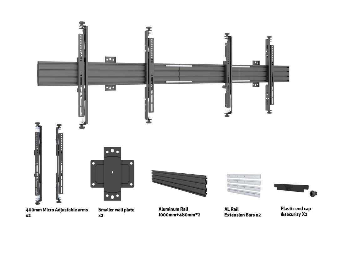 Multibrackets MBW2U Micro Adjustable M Wallmount Pro - (32"-65") Wall Mount Bracket Multibrackets