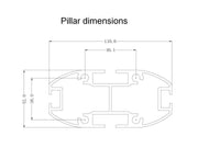Multibrackets MB0643 32"-65" M 180 Black Mobile Display Trolley Mobile Trolley Multibrackets