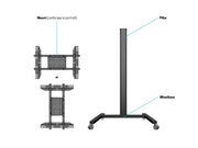 Multibrackets MB0643 32"-65" M 180 Black Mobile Display Trolley Mobile Trolley Multibrackets