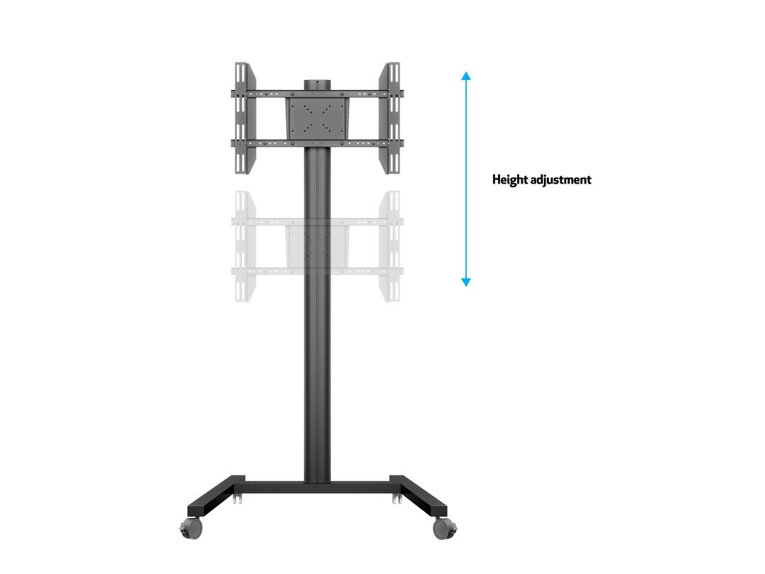 Multibrackets MB0643 32"-65" M 180 Black Mobile Display Trolley Mobile Trolley Multibrackets