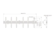 Multibrackets MBW3U Micro Adjustable M Wallmount Pro - (32"-75") Wall Mount Bracket Multibrackets