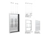 Multibrackets M Pro Series Enclosure 75" High Brightness Wire Large White Signage Display Enclosures Multibrackets