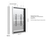 Multibrackets M Pro Series Enclosure 75" High Brightness Wire Large White Signage Display Enclosures Multibrackets