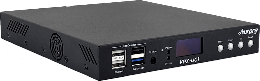Aurora Multimedia VPX-UC1 Ultra 4K60 1G Unified Communication AVoIP Transceiver AV Extender Aurora
