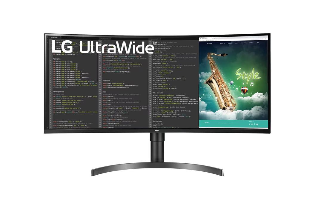 LG 35WN75CP-B 35" UltraWide™ QHD HDR VA Curved Monitor