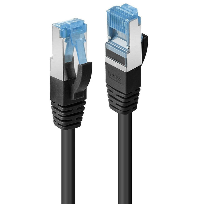 Lindy 1.5m CAT6a S/FTP LS0H Snagless Gigabit Network Cable, Black | 47178 Network Cable Lindy