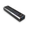 Lindy 10 Port USB 3.0 Hub with On/Off Switches | 43370