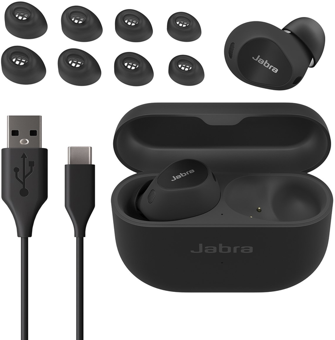 Jabra Elite 10 Gloss Black Earbuds | 100-99280904-99