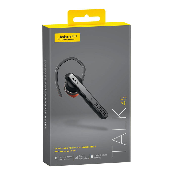 Jabra Talk 45 In-ear Headset Silver with Car Charger