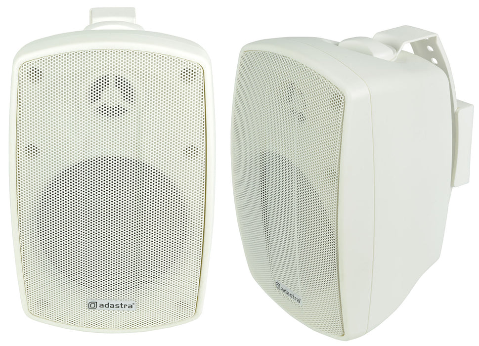 Adastra 4" White Pair BH Series Indoor/Outdoor Background Weatherproof Speaker | 100.918UK Speaker Adastra