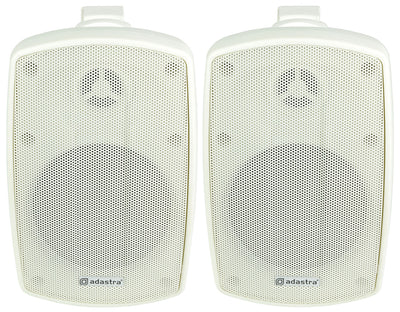 Adastra 4" White Pair BH Series Indoor/Outdoor Background Weatherproof Speaker | 100.918UK Speaker Adastra