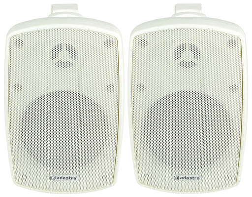 Adastra 4" White Pair BH Series Indoor/Outdoor Background Weatherproof Speaker | 100.918UK Speaker Adastra