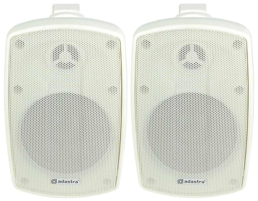 Adastra 4" White Pair BH Series Indoor/Outdoor Background Weatherproof Speaker | 100.918UK Speaker Adastra