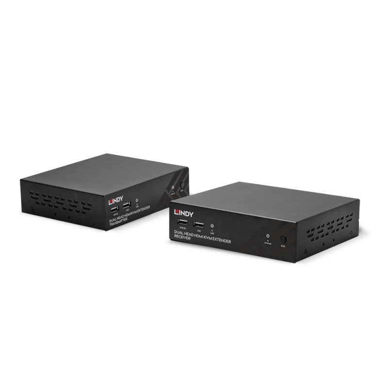Lindy 100m Cat.6 Dual Head HDMI, USB & RS-232 Extender | 39374 AV Extender Lindy