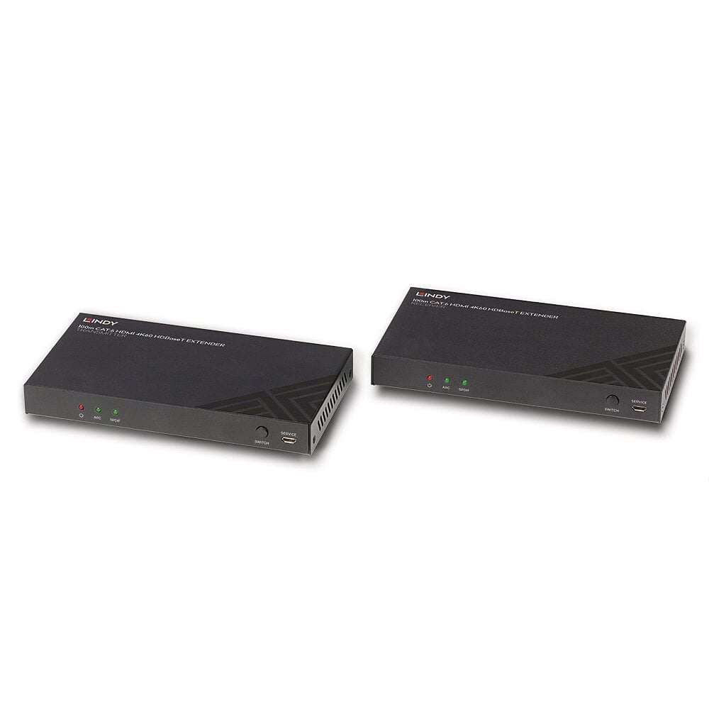Lindy 100m Cat6 HDMI IR & RS-232 HDBaseT Extender | 38340 AV Extender Lindy
