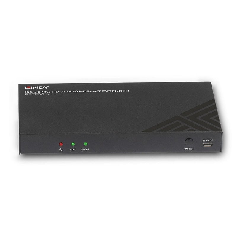 Lindy 100m Cat.6 HDMI 4K60, Audio, IR & RS-232 HDBaseT Receiver | 38342 AV Extender Lindy