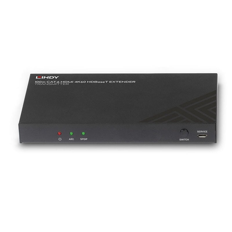 Lindy 100m Cat.6 HDMI 4K60, Audio, IR & RS-232 HDBaseT Transmitter | 38341 AV Extender Lindy