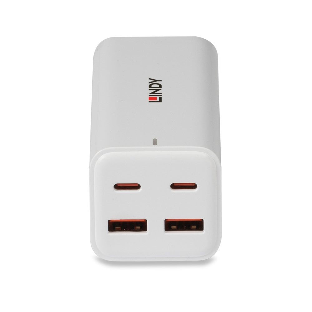 Lindy 100W 4-Port USB Type A & C GaN Charger | 73441 Power & Charging Lindy