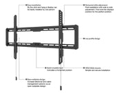 Multibrackets 40" - 86" Black Slim Large Display Wall Mount | 7350073731015 Wall Mount Bracket Multibrackets