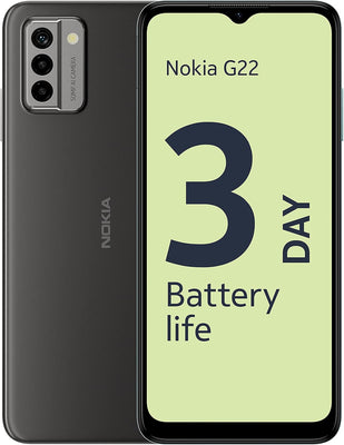 Nokia G22 16.6 cm (6.52") Dual SIM Android 12 4G USB Type-C 4 GB Ram 64 GB Storage 5050 mAh Grey Smartphone | 101S0609H001 Smartphone Nokia