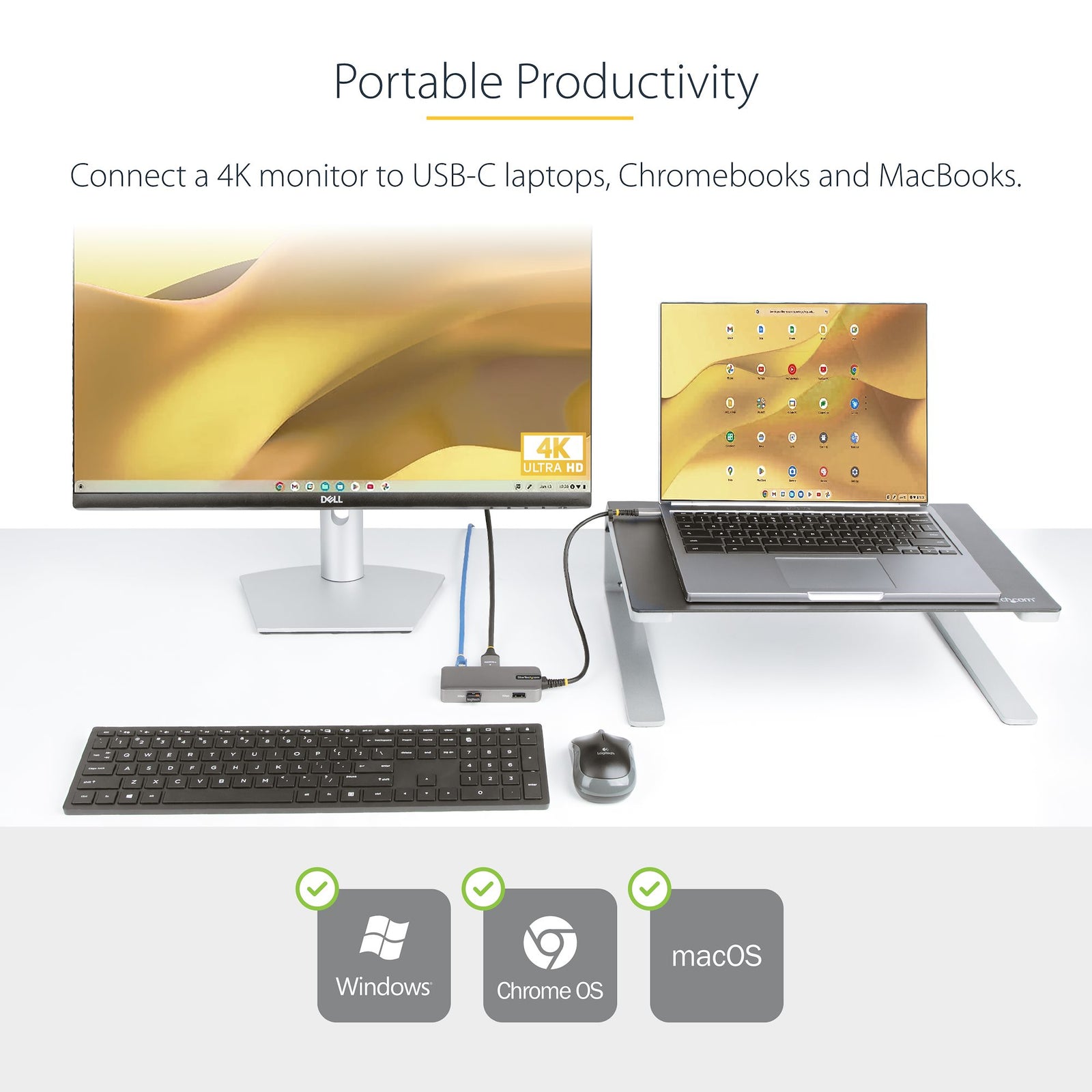 StarTech USB-C 5-in-1 Multi-port Adapter - 103B-USBC-MULTIPORT Adapter / Converter Startech