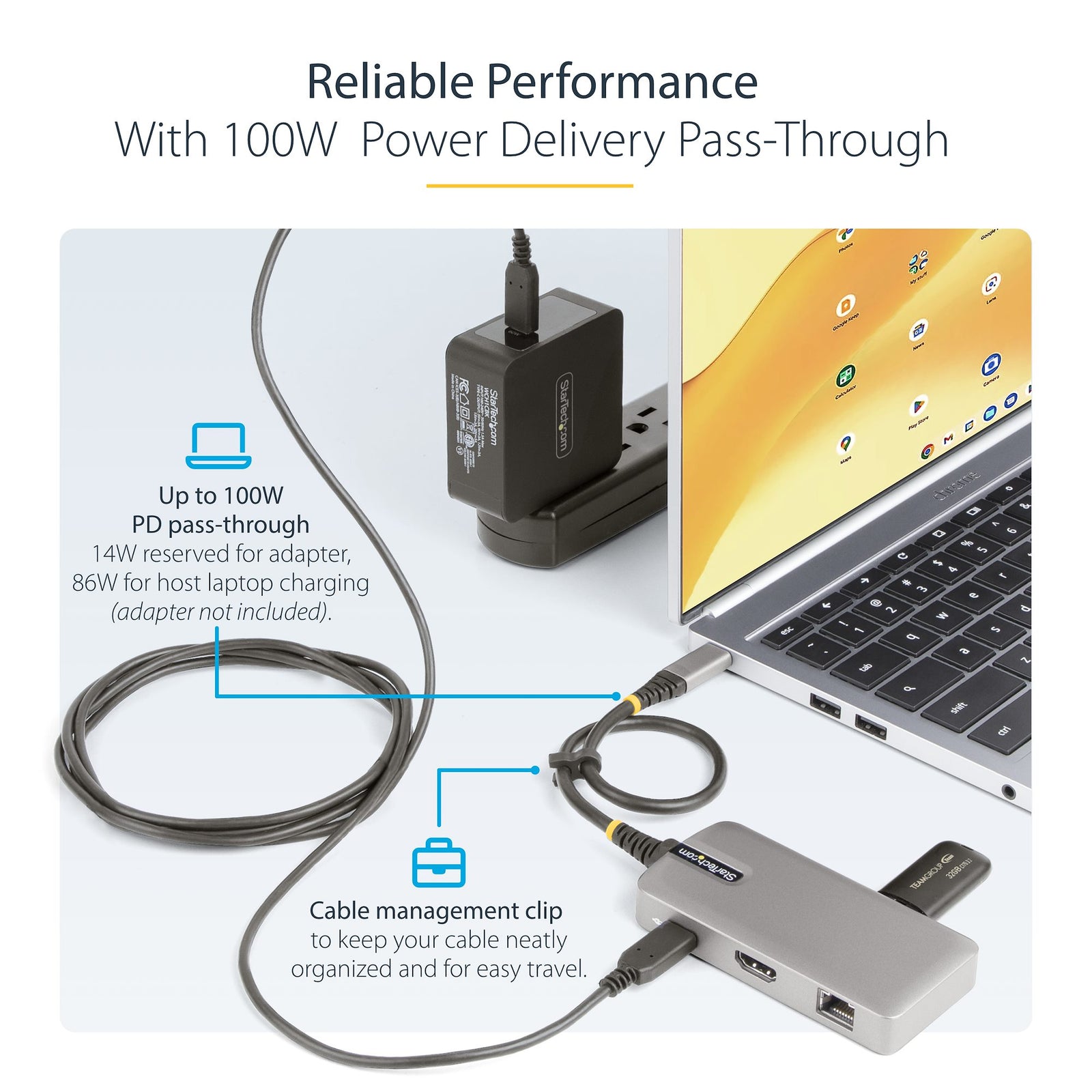 StarTech USB-C 5-in-1 Multi-port Adapter - 103B-USBC-MULTIPORT Adapter / Converter Startech
