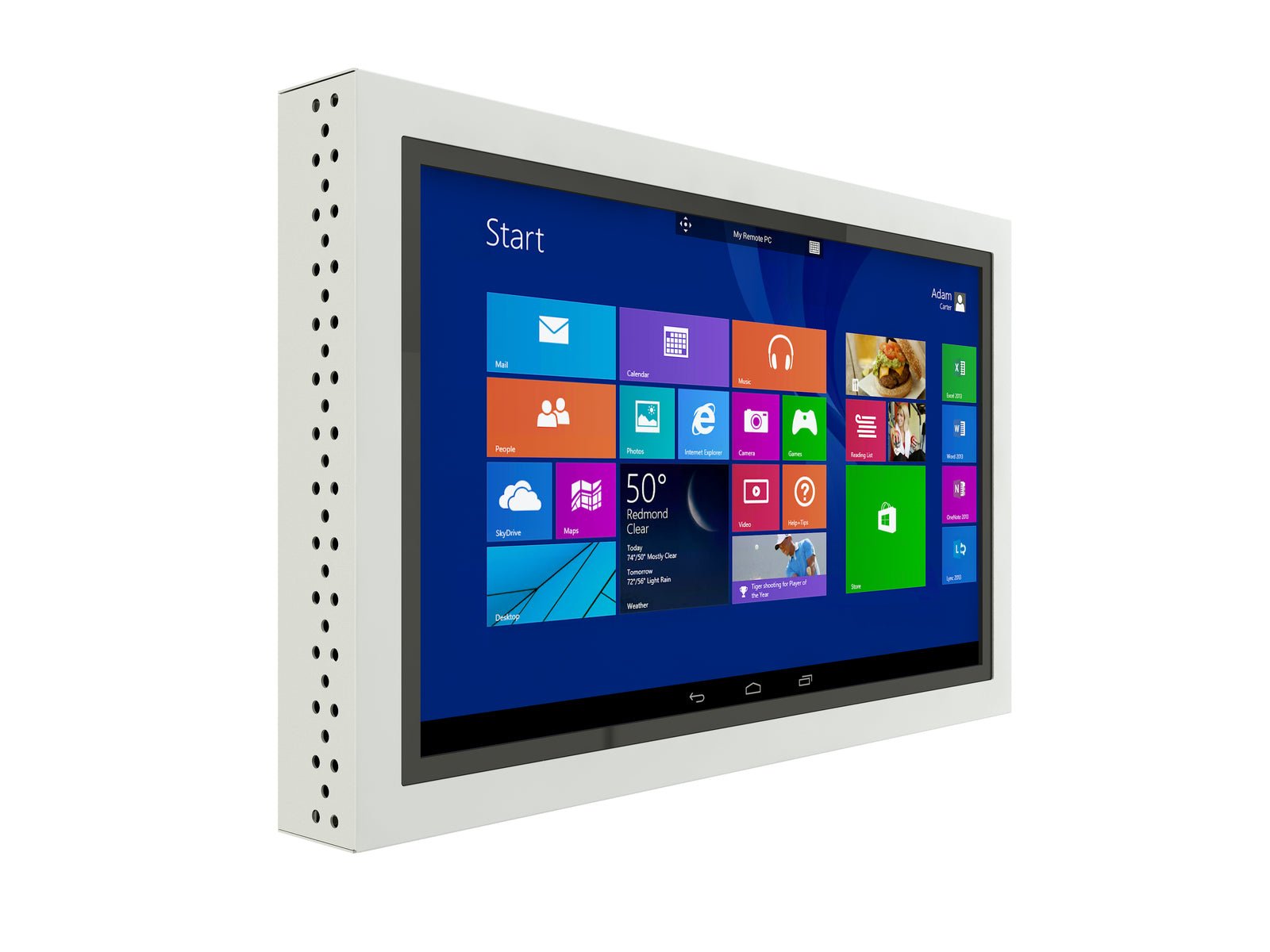 Multibrackets M Pro Series Enclosure LG22SM3G White Signage Display Enclosures Multibrackets