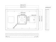 Multibrackets M Pro Series Enclosure LG22SM3G White Signage Display Enclosures Multibrackets