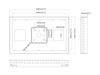 Multibrackets M Pro Series Enclosure LG22SM3G White Signage Display Enclosures Multibrackets