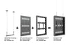 Multibrackets M Pro Series Enclosure 32" Wall Small Black Signage Display Enclosures Multibrackets