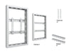 Multibrackets M Pro Series Enclosure 32" Wall Small White Signage Display Enclosures Multibrackets