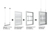 Multibrackets M Pro Series Enclosure 32" Wall Small White Signage Display Enclosures Multibrackets