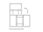 Multibrackets M Pro Series Enclosure 32" Wall Small White Signage Display Enclosures Multibrackets