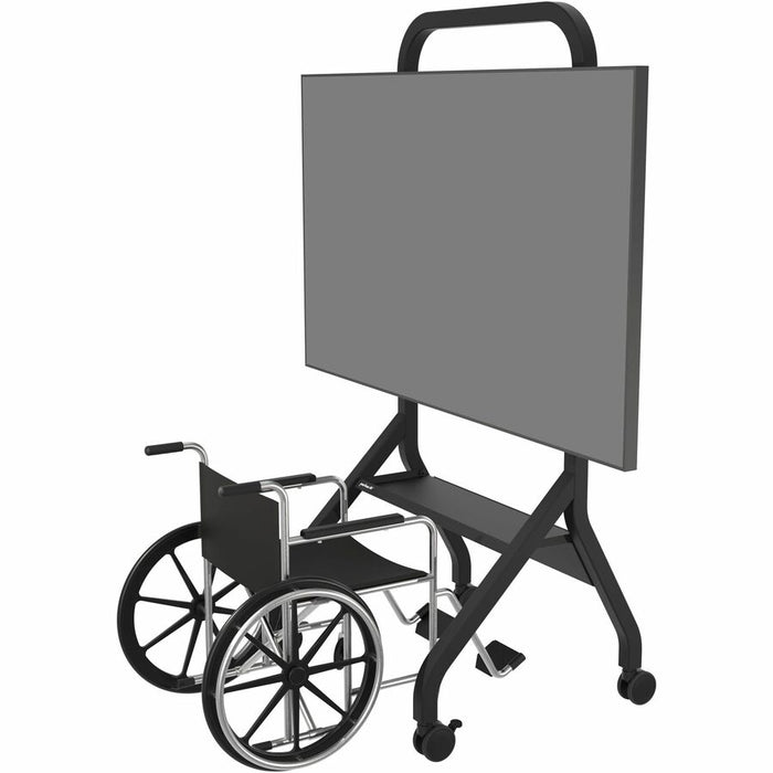 Peerless-AV® Flat Panel Cart for 55" to 110" Displays | SR898-EUK Signage Display Mounts Peerless
