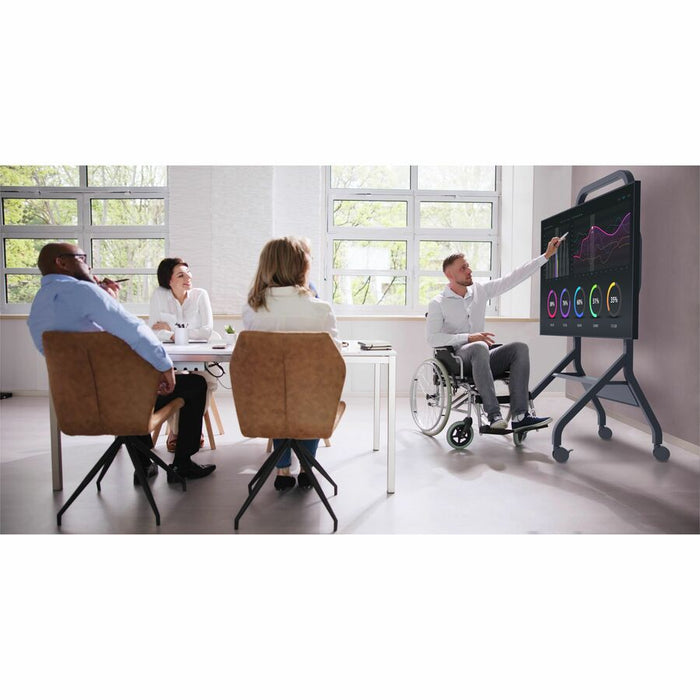 Peerless-AV® Flat Panel Cart for 55" to 110" Displays | SR898-EUK Signage Display Mounts Peerless