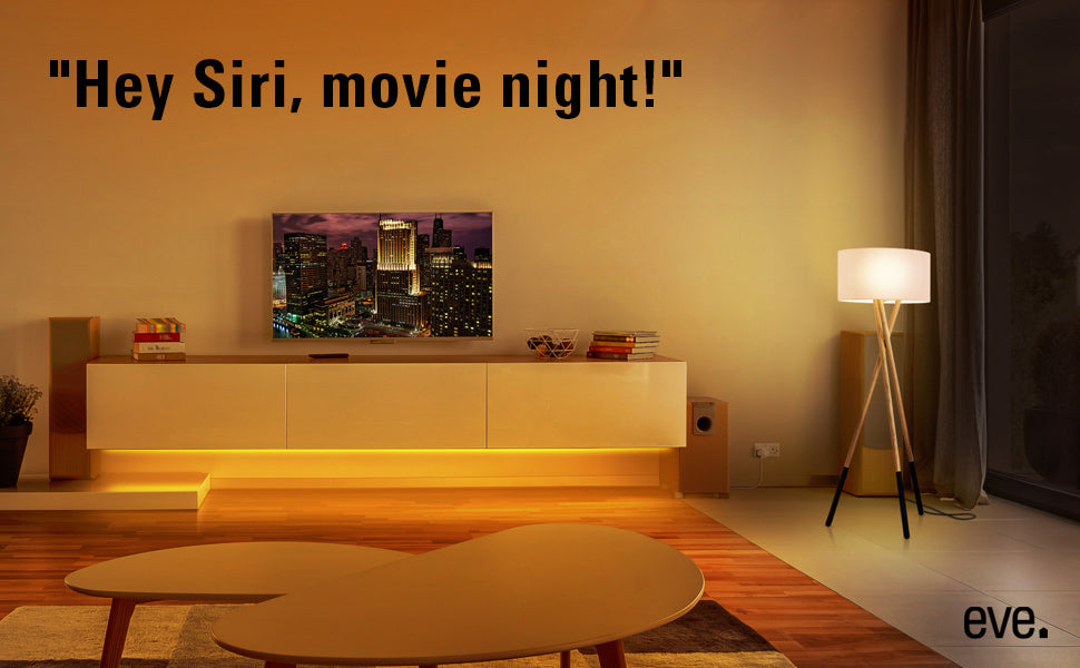 Eve 10BAE1101 Movie Night UK Adaptive Lighting - Smart LED Strip and Smart Plug