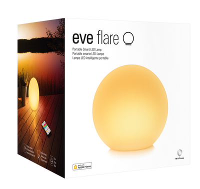 Eve Flare Thread Smart Bluetooth White Table Lamp - 10EBV8701 Smart Home Device Eve