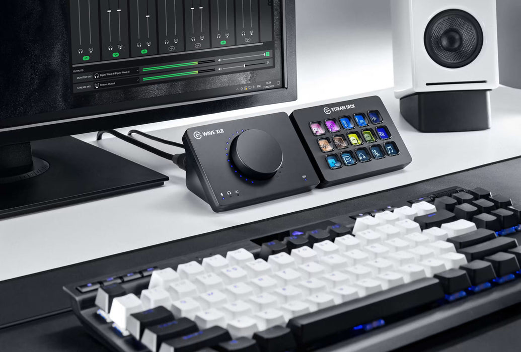 Elgato Wave XLR Microphone Interface & Digital Mixing Solution | 10MAG9901 Microphone Accessories Elgato